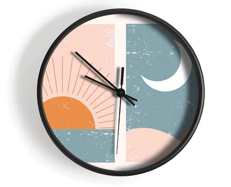 Sunrise Sunset Moon Clock - Wallart-Direct UK