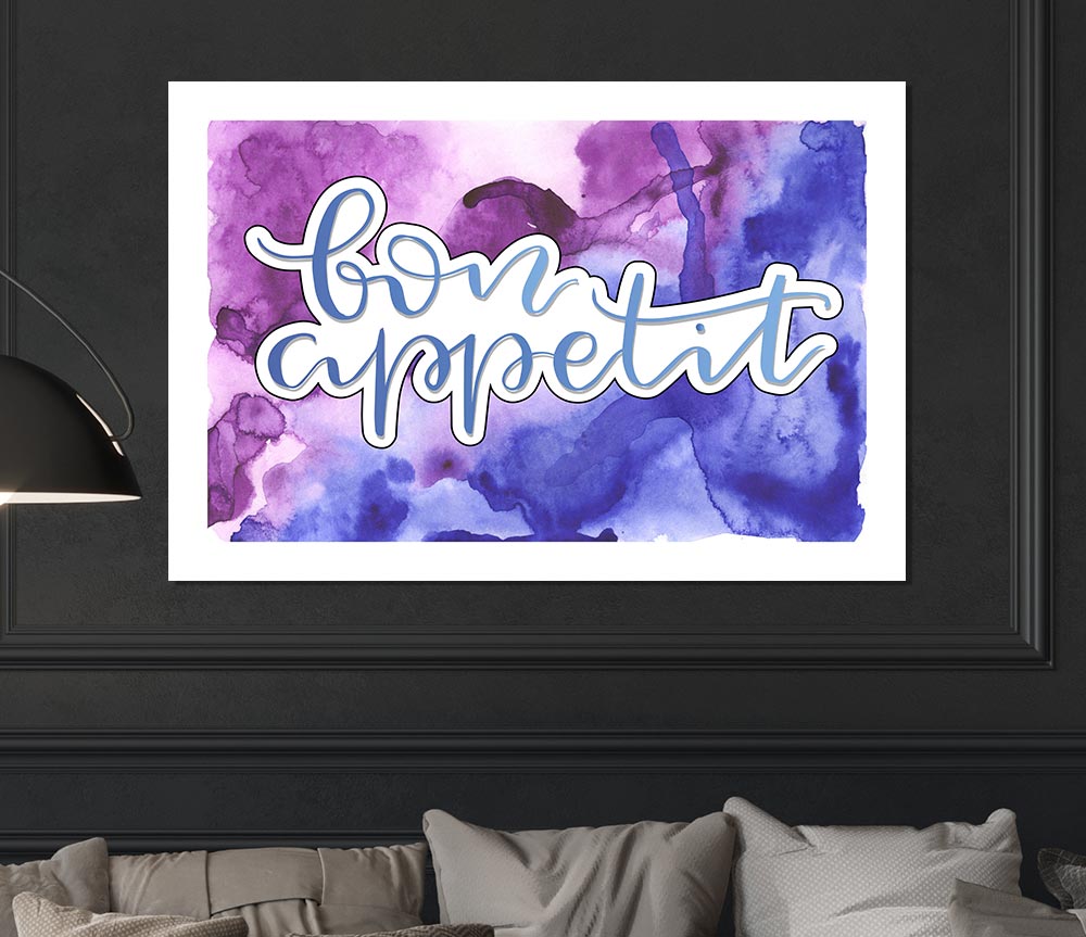 Bon Appetit Saying Print Poster Wall Art