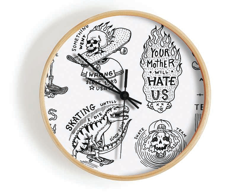 The Skate Shop Clock - Wallart-Direct UK