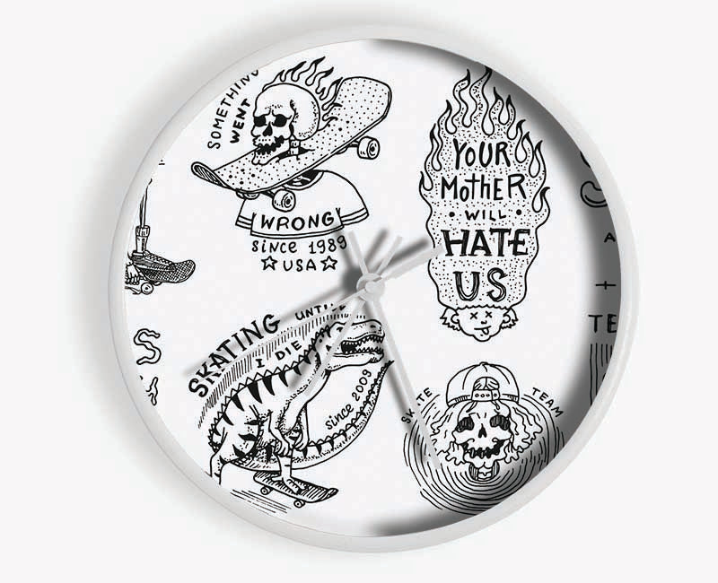 The Skate Shop Clock - Wallart-Direct UK