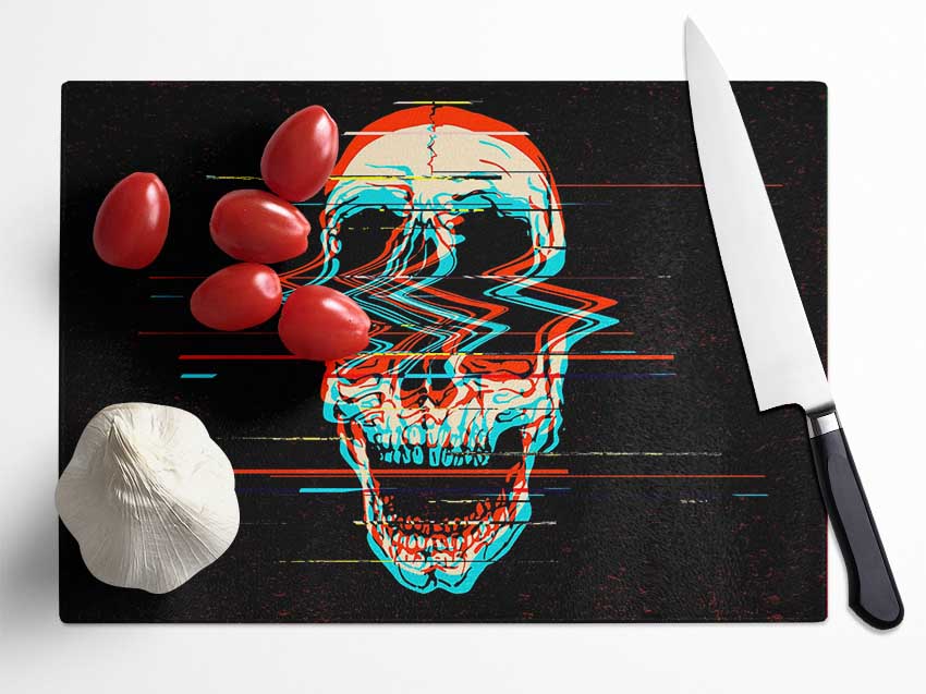 The Fuzzy Skull Glass Chopping Board