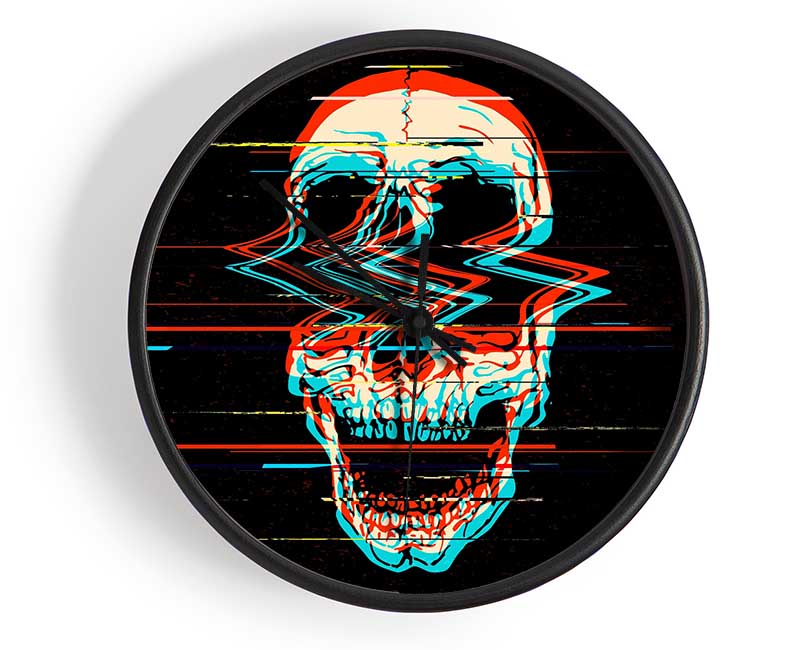 The Fuzzy Skull Clock - Wallart-Direct UK