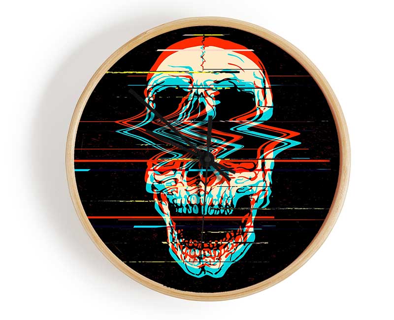 The Fuzzy Skull Clock - Wallart-Direct UK