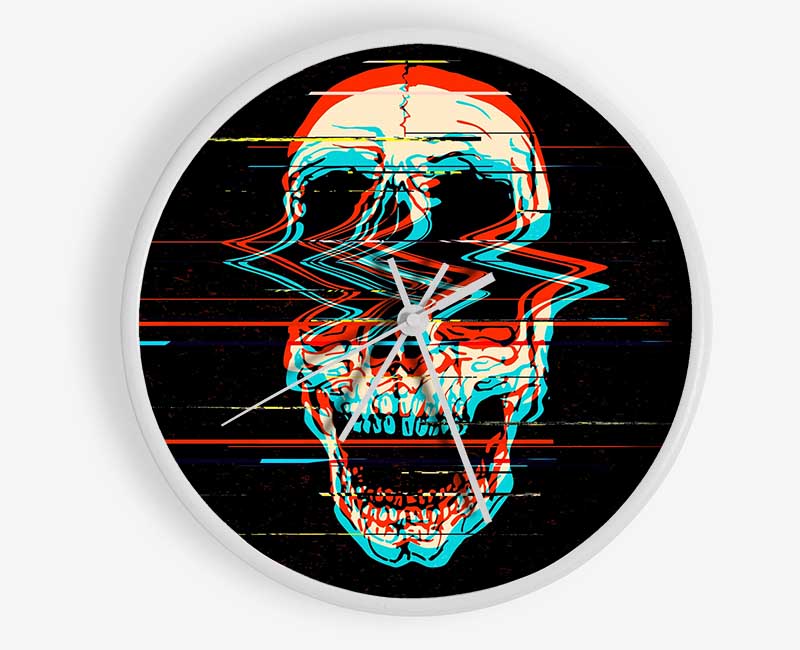 The Fuzzy Skull Clock - Wallart-Direct UK