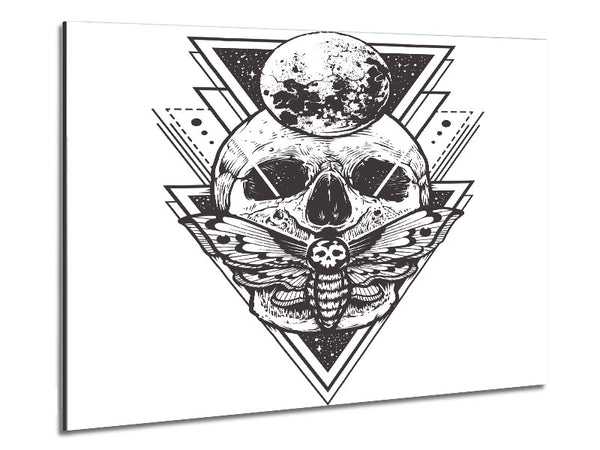 Death Moth Skull Triangles