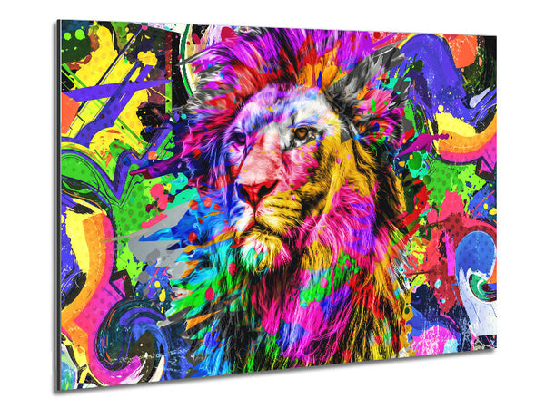 Rainbow Vivid Lion