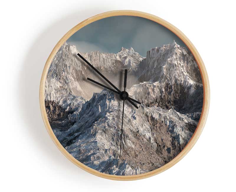 The Snowy Cliffs Of Mordor Clock - Wallart-Direct UK