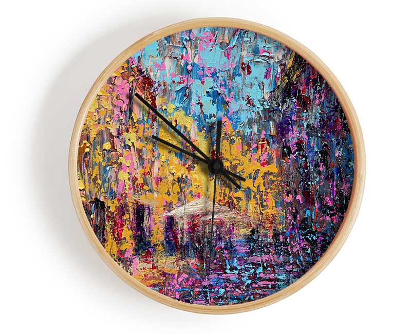 Blobs In The City Clock - Wallart-Direct UK