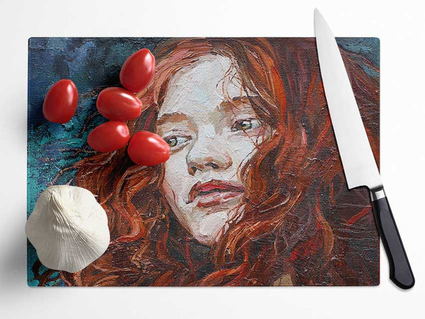 Redhead Stare Glass Chopping Board