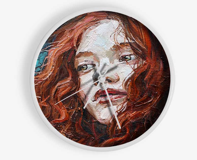 Redhead Stare Clock - Wallart-Direct UK