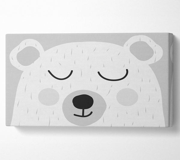 The Cute Bear Head Grey