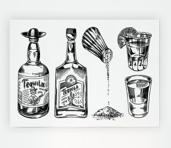 Get The Tequilas In Print Poster Wall Art