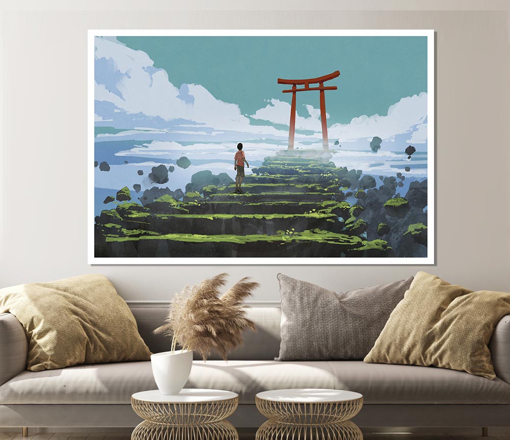 The Sky Temple Print Poster Wall Art