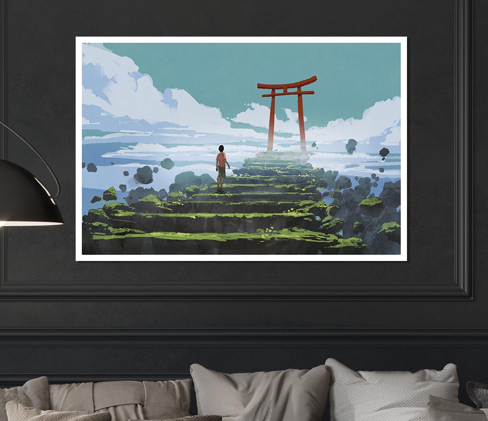 The Sky Temple Print Poster Wall Art