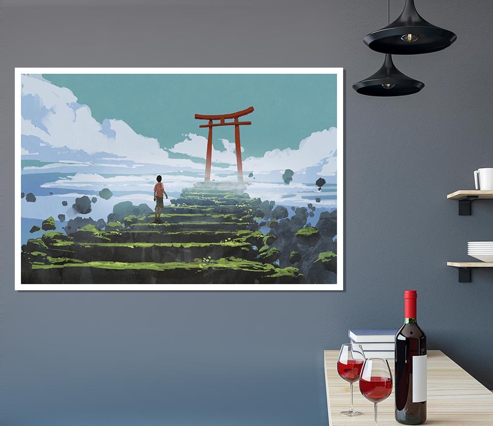 The Sky Temple Print Poster Wall Art