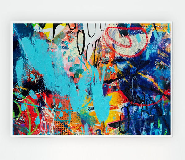 Graffiti Layers Print Poster Wall Art