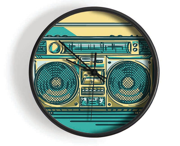 Boombox Music Maker Clock - Wallart-Direct UK