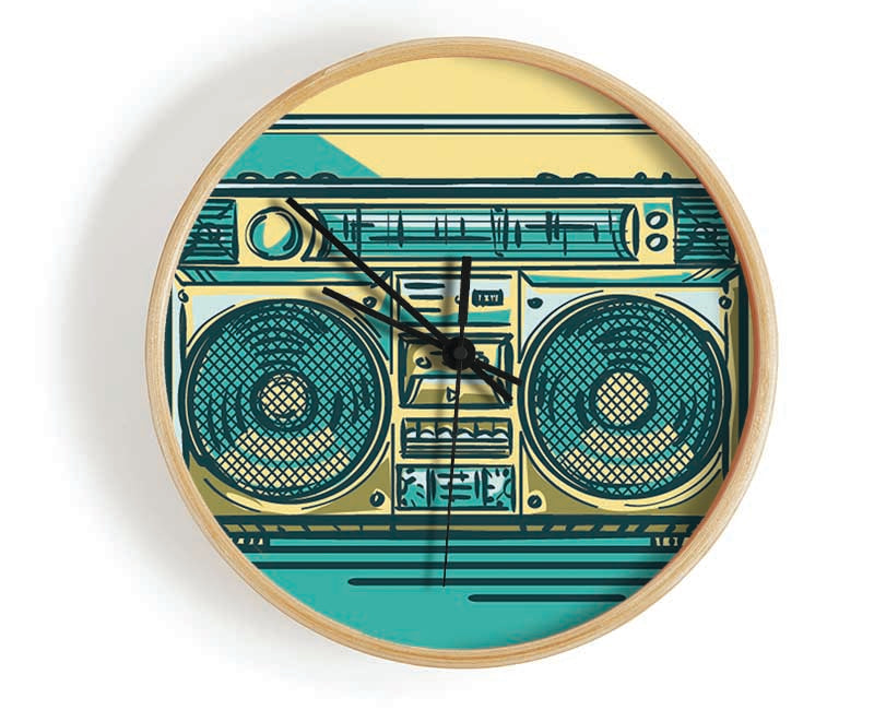 Boombox Music Maker Clock - Wallart-Direct UK