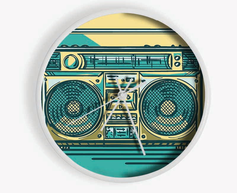 Boombox Music Maker Clock - Wallart-Direct UK