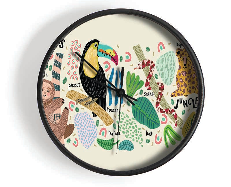 The Modern Animal Collection Clock - Wallart-Direct UK