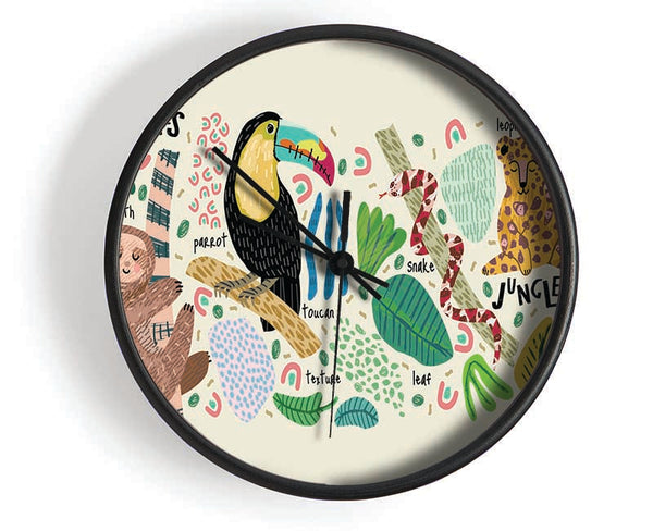 The Modern Animal Collection Clock - Wallart-Direct UK