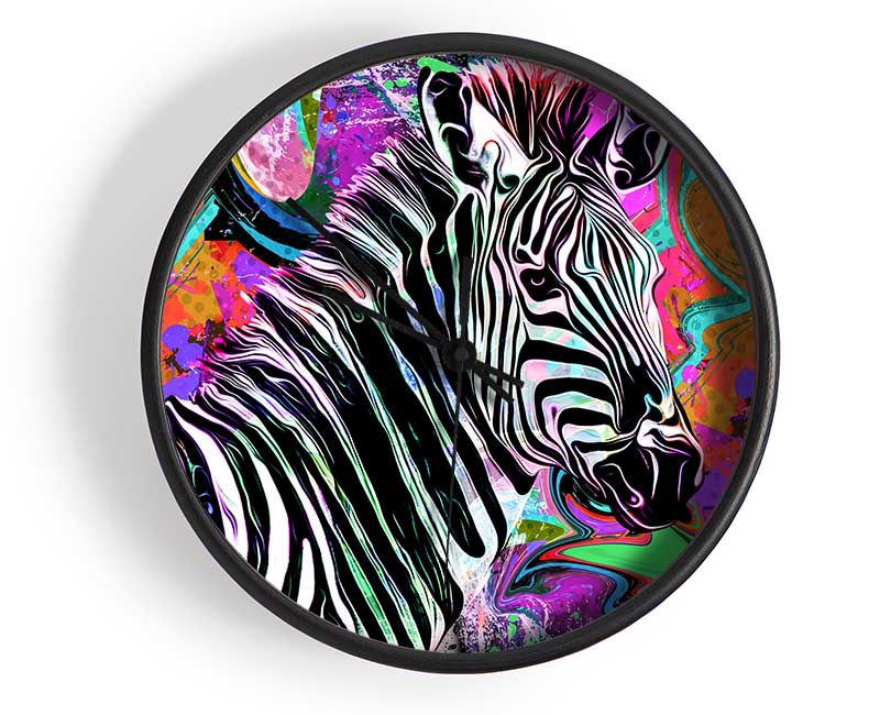 The Urban Zebra Clock - Wallart-Direct UK