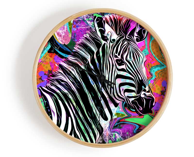 The Urban Zebra Clock - Wallart-Direct UK