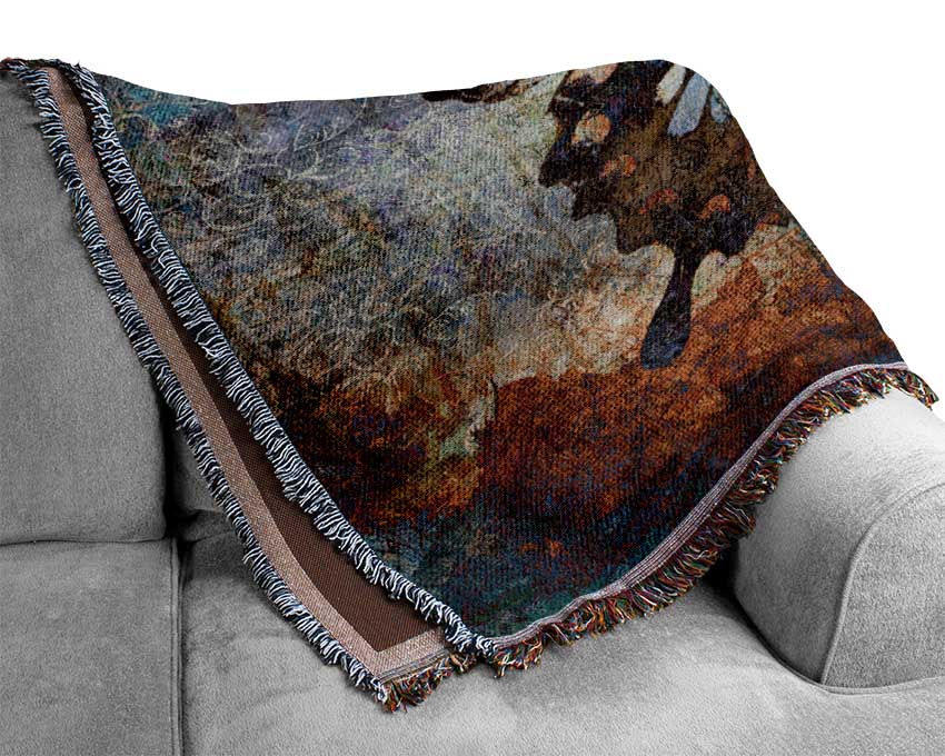 The Eroded Butterfly Woven Blanket