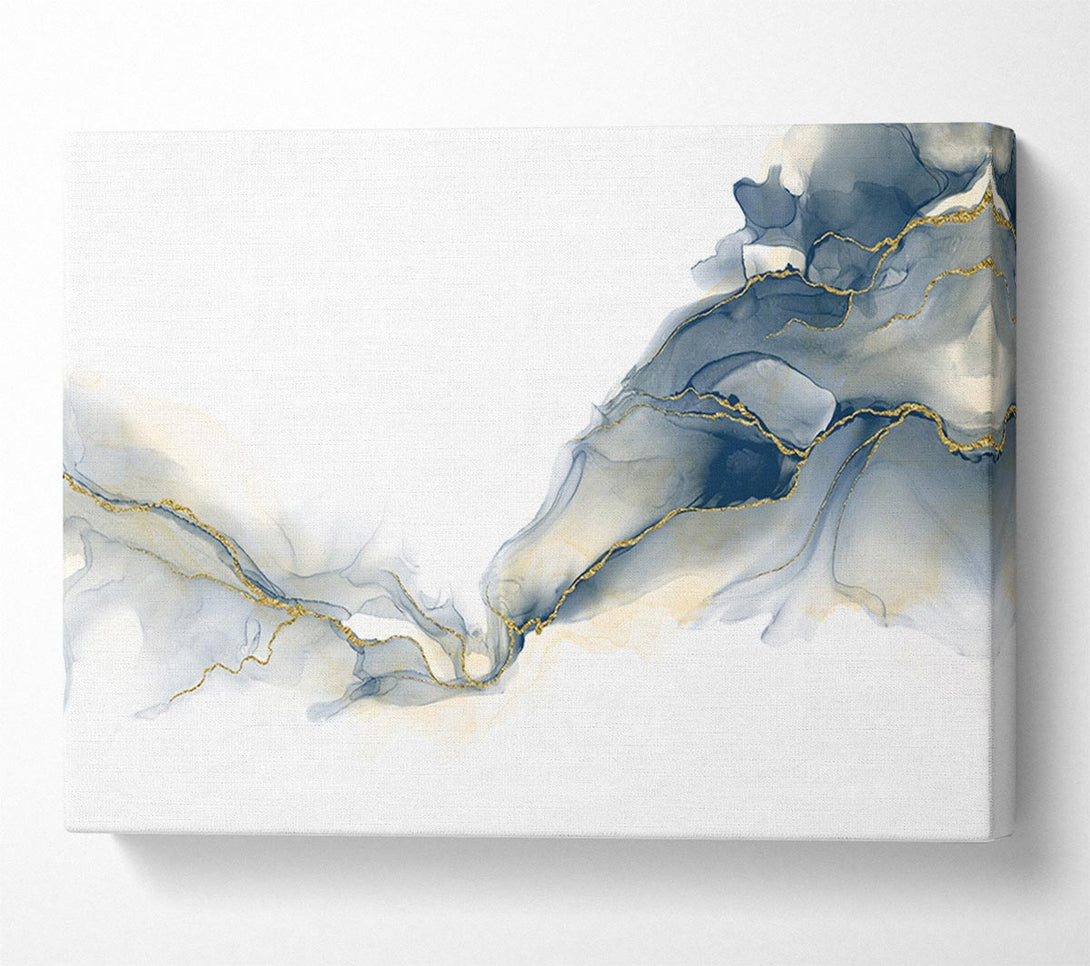 Picture of Grey Glitter Smoke Canvas Print Wall Art