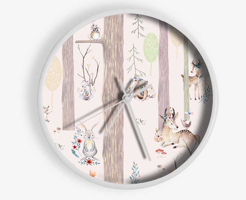 The Little Woodland Scene Clock - Wallart-Direct UK