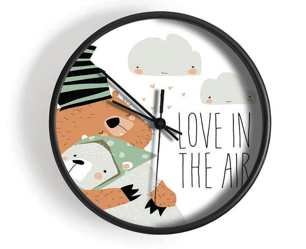 Love In In The Air Bears Clock - Wallart-Direct UK