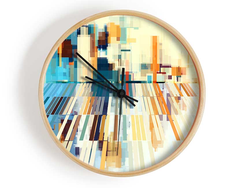 The Abstract Living Room Clock - Wallart-Direct UK