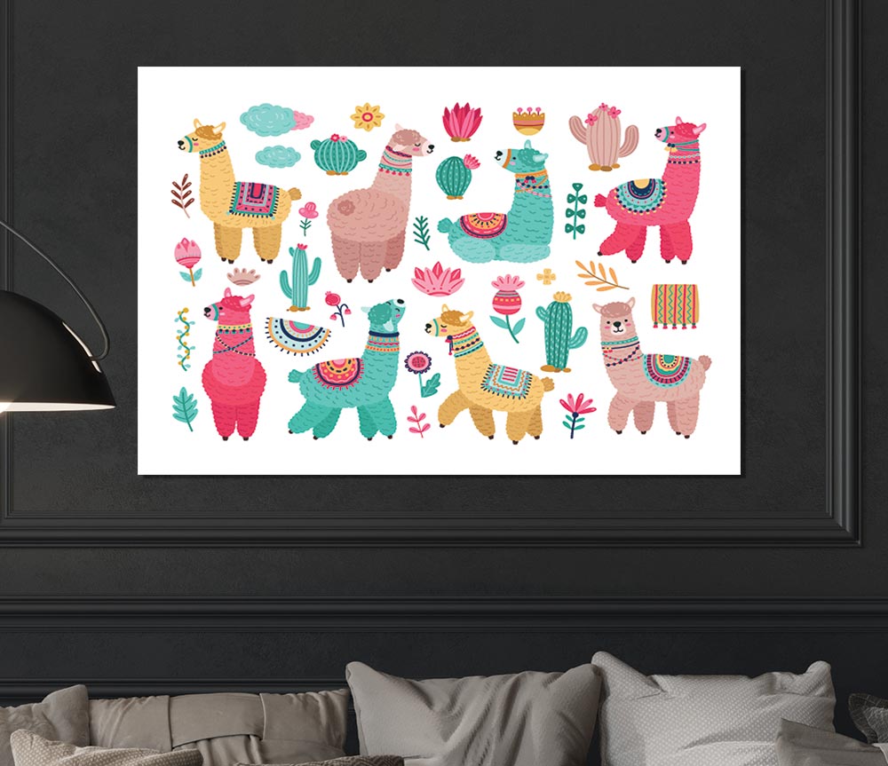 The Alpaca Collection Print Poster Wall Art