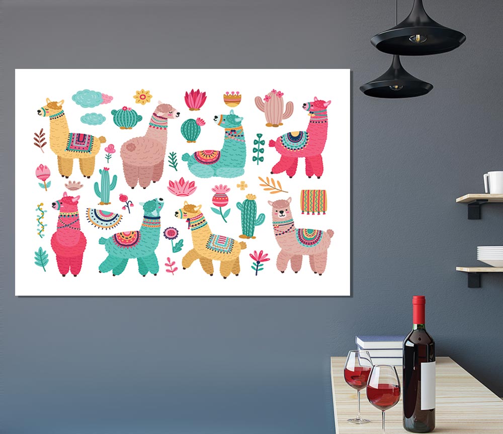 The Alpaca Collection Print Poster Wall Art