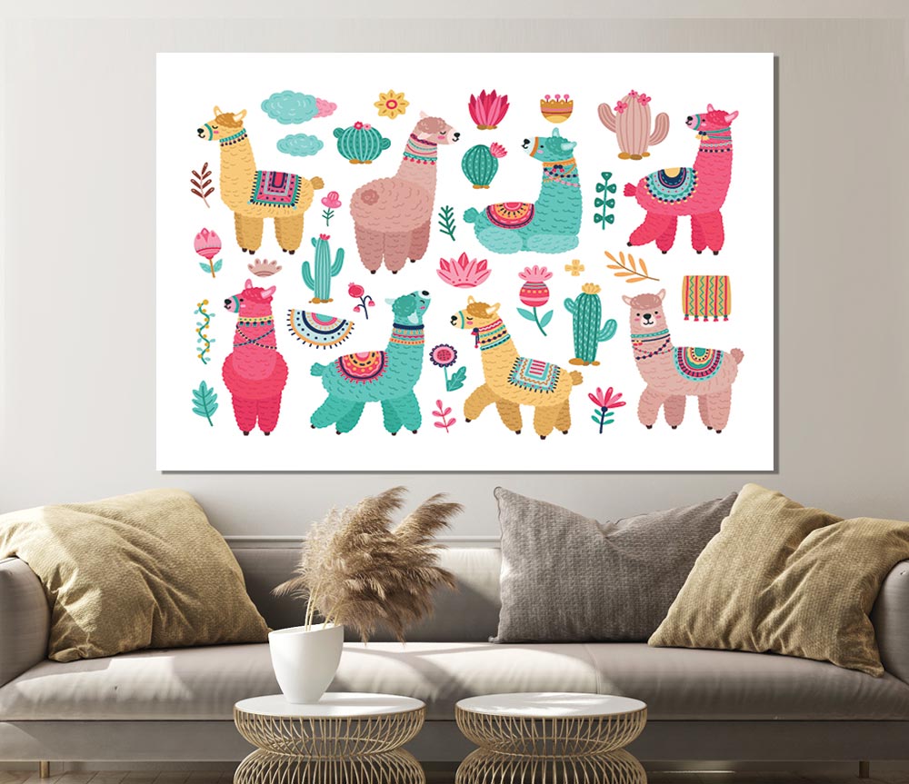 The Alpaca Collection Print Poster Wall Art