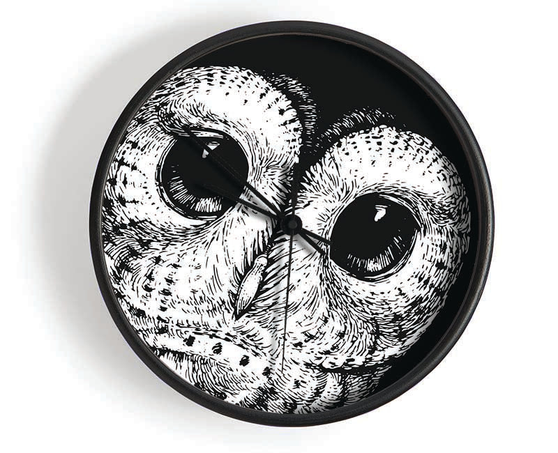 The Big Eyed Owl Clock - Wallart-Direct UK