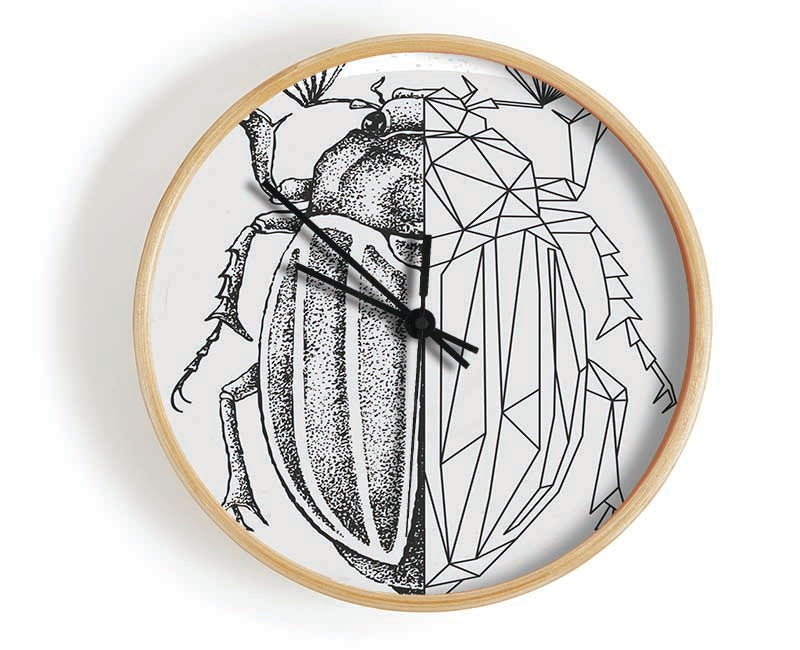 The Beetle Sketch Clock - Wallart-Direct UK