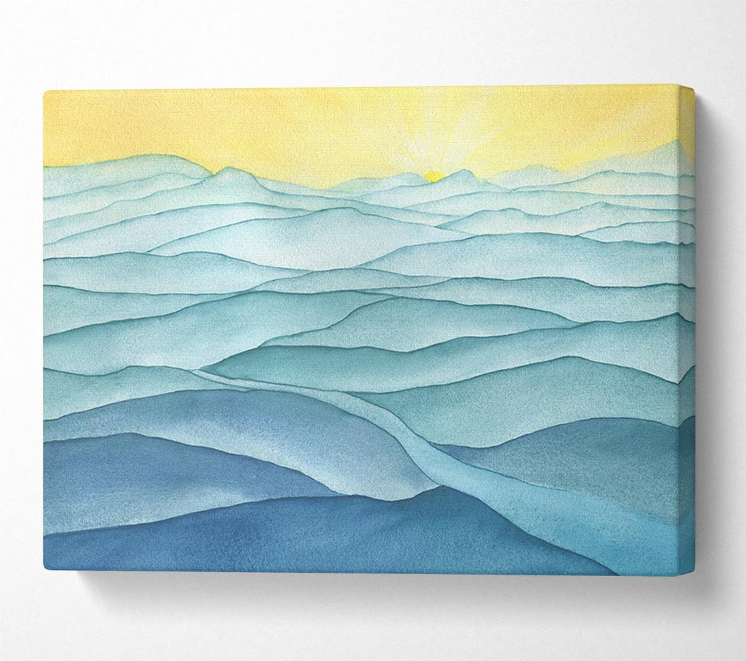 Picture of The Gentle Ripple Waves Canvas Print Wall Art