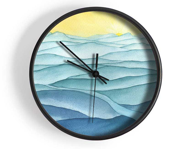 The Gentle Ripple Waves Clock - Wallart-Direct UK