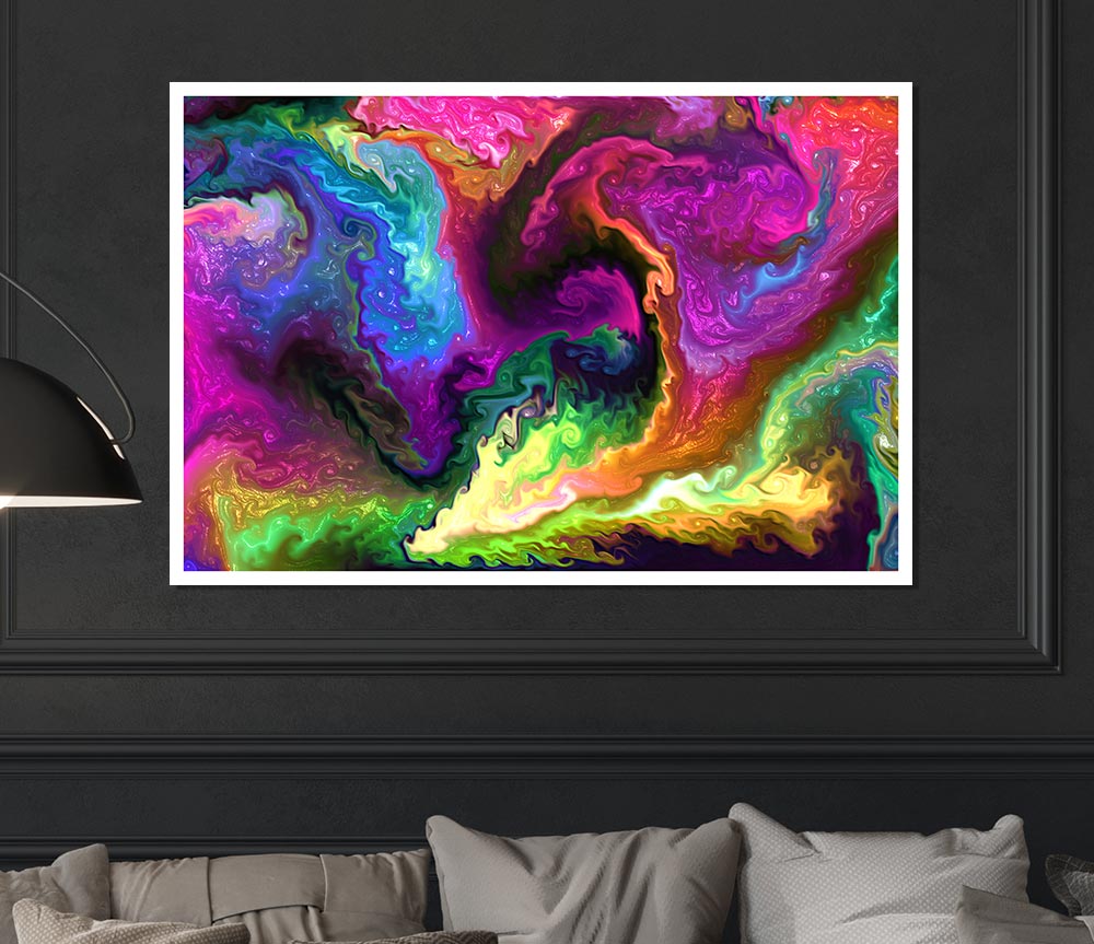 The Vivid Universe Explosion Print Poster Wall Art