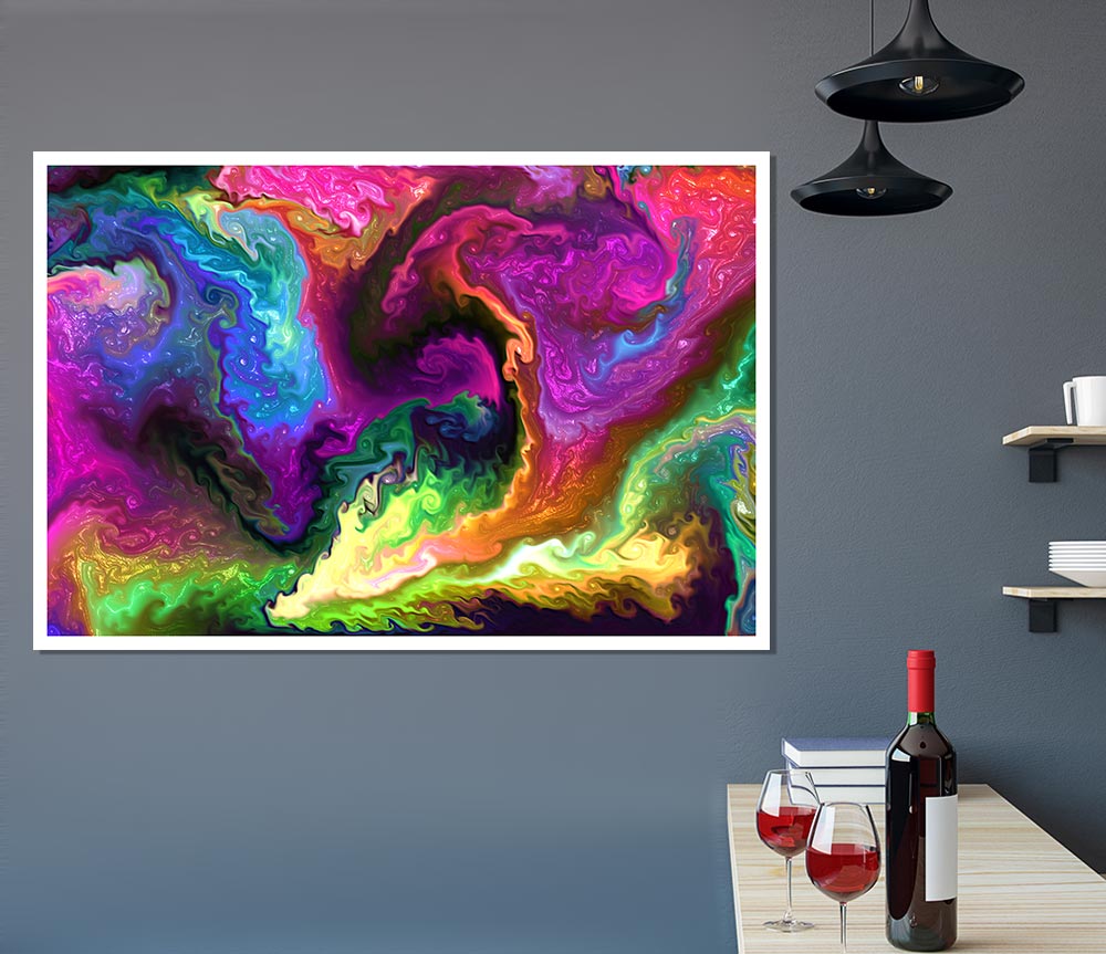 The Vivid Universe Explosion Print Poster Wall Art