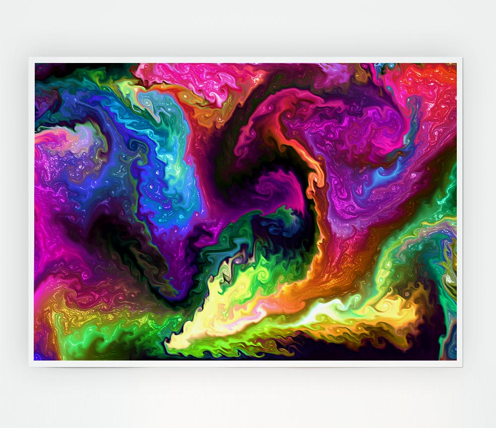 The Vivid Universe Explosion Print Poster Wall Art