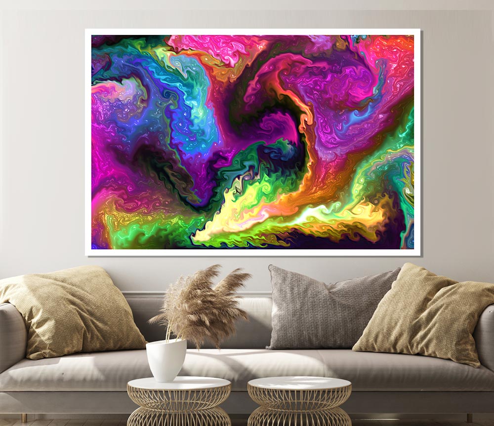 The Vivid Universe Explosion Print Poster Wall Art