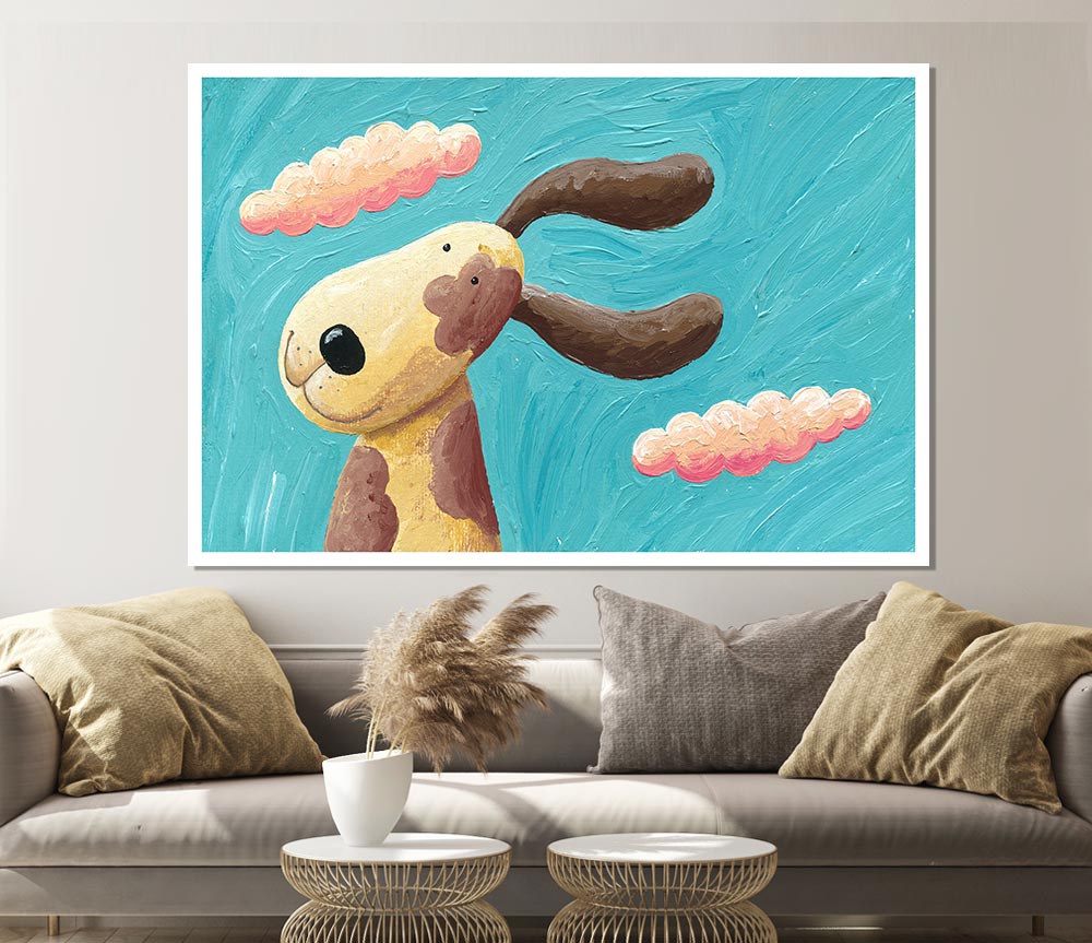 The Dog In The Wind Print Poster Wall Art