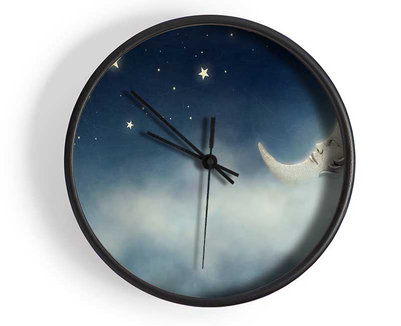 The Slumber Moon Clouds Clock - Wallart-Direct UK