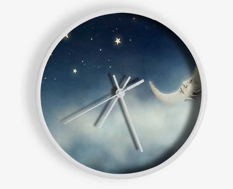 The Slumber Moon Clouds Clock - Wallart-Direct UK