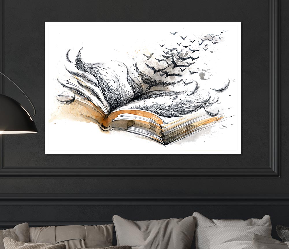 The Book Of Birds Print Poster Wall Art