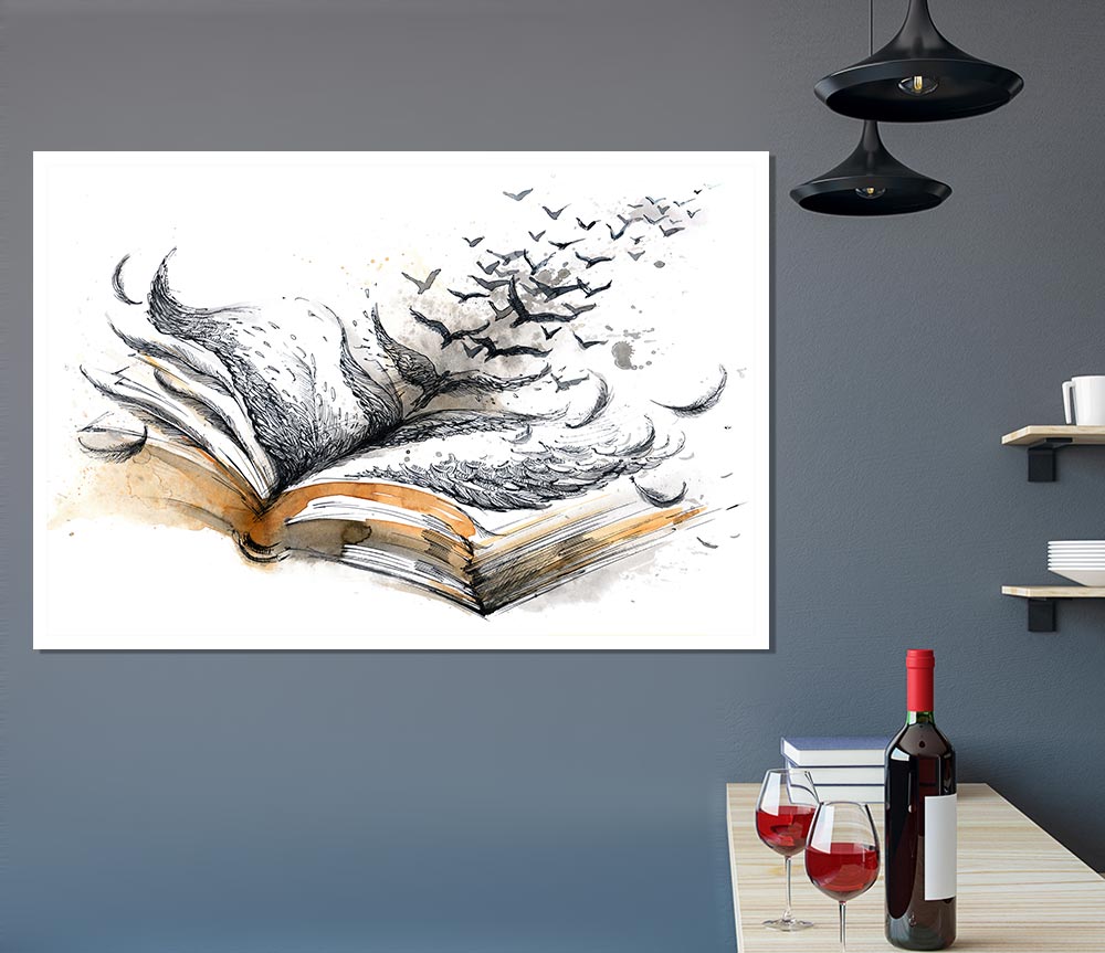 The Book Of Birds Print Poster Wall Art