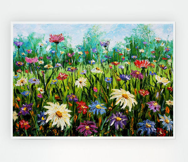 Lovely Spring Flowers Art Print Poster Wall Art