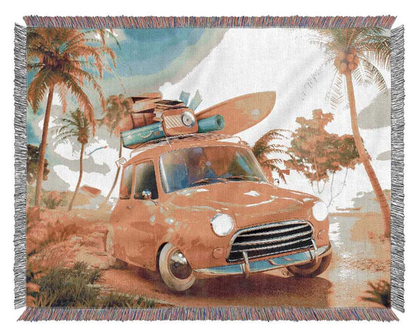 Yellow Classic Mini Trip Woven Blanket